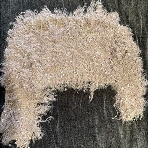 Fashion Nova Shimmering Fringe Sweater
